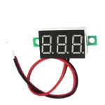 Digital Voltmeter with blue LEDs, 3.5 - 30 V, black, 3-digit and 2-wire